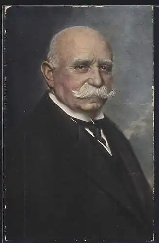 AK Ferdinand Graf v. Zeppelin im Anzug