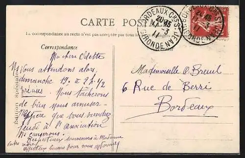 AK Flugzeug Monoplan Blériot, L`Aviateur Leblanc