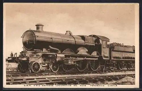 AK Express Locomotive No. 4079 Pendennis Castle, englische Eisenbahn