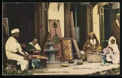 AK Atelier de Peinture, arabischer Handwerker