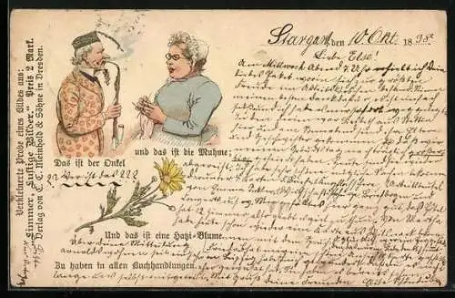 AK Verkleinerte Probe aus Lustige Bilder v. Limmer, Verlag v. C. C. Meinhold & Söhne