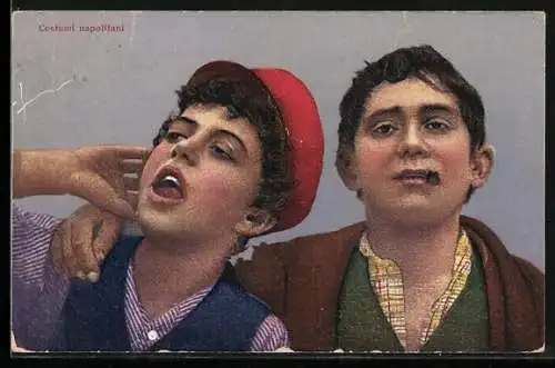 AK Neapel / Napoli, Costumi napolitani