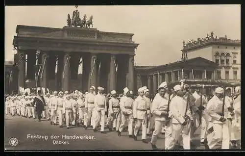 AK Berlin, Festzug der Handwerker, Bäcker