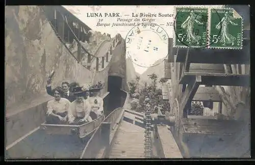 AK Luna Park, La Rivière, Passage des Gorges, Volksfest