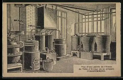 AK Usine de Ville-d`Avray, Uroformine, Fabrikarbeiter