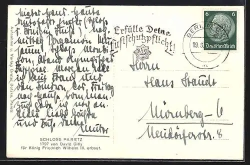 AK Paretz, Schloss Paretz