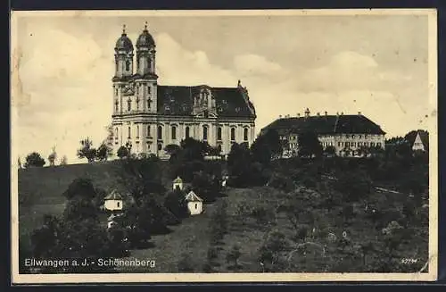 AK Ellwangen a. J., Wallfahrtskirche, Klosteranlage