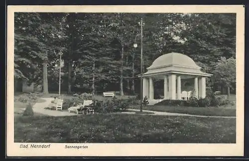 AK Bad Nenndorf, Sonnengarten mit Pavillon