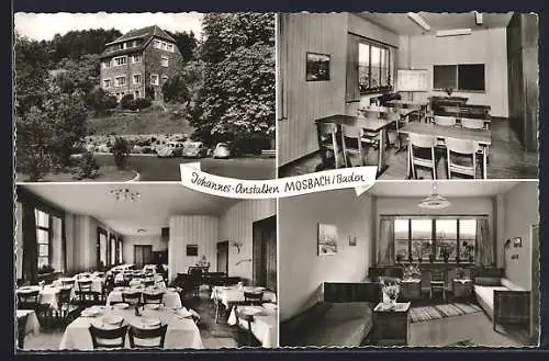 AK Mosbach /Baden, Johannes-Anstalten, Speisesaal, Klassenzimmer, Aufenthaltsraum