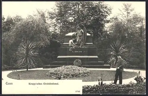 AK Essen, Krupp`sches Grabdenkmal