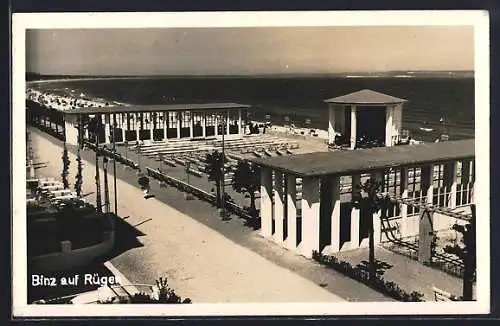 AK Binz auf Rügen, Strandpromenade, Musikpavillon, 