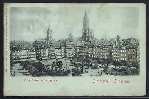 AK Strasbourg / Strassburg, Kleberplatz, Halt gegen das Licht