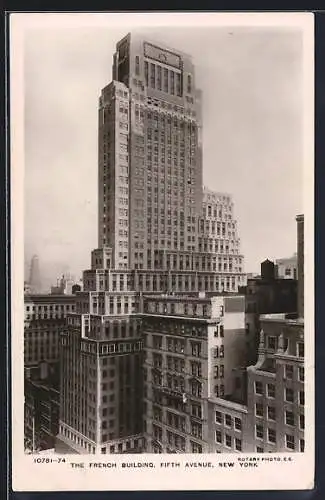 AK New York, NY, The French Building, Fifth Avenue