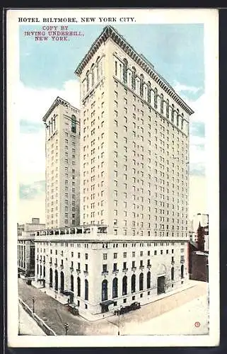 AK New York, NY, Hotel Biltmore