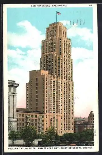 AK San Francisco, CA, William Taylor Hotel and Temple Methodist Episcopal Church