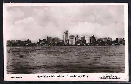 AK New York, NY, New York Waterfront from Jersey City
