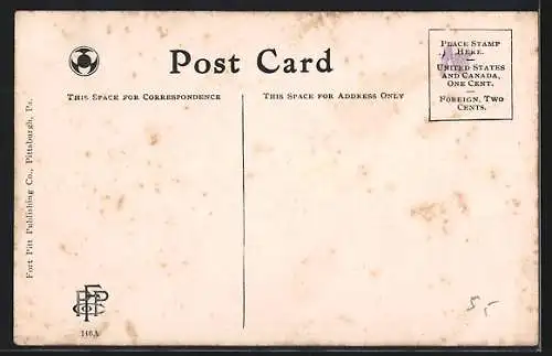 AK Pittsburgh, PA, Elks` Fountrain in Allegheny Park