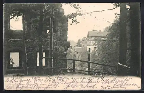 AK Oybin, Burgruine und Restaurant