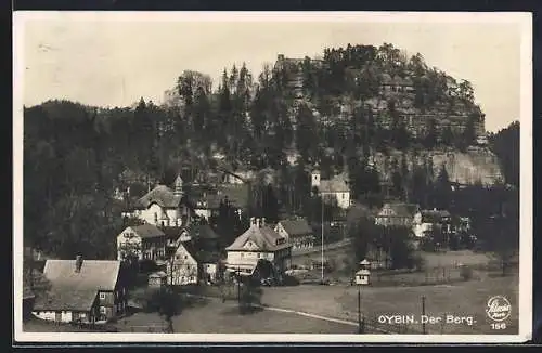 AK Oybin, Blick auf den Berg
