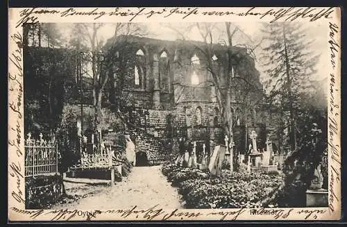 AK Oybin, Blick auf den Kirchhof