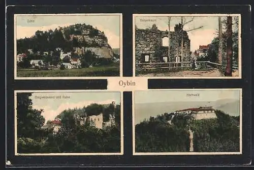 AK Oybin, Kaisermauer, Bergrestaurant, Hochwald