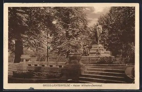 AK Berlin-Gross-Lichterfelde, Kaiser Wilhelm-Denkmal