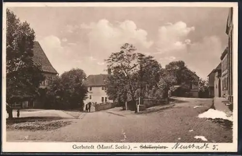 AK Gerbstedt /Mansf. Seekr., Schillerplatz