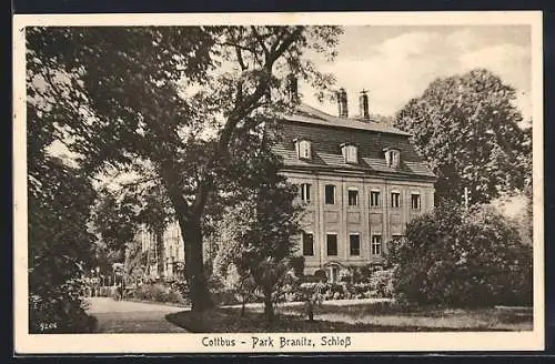 AK Cottbus, Park Branitz mit Schloss