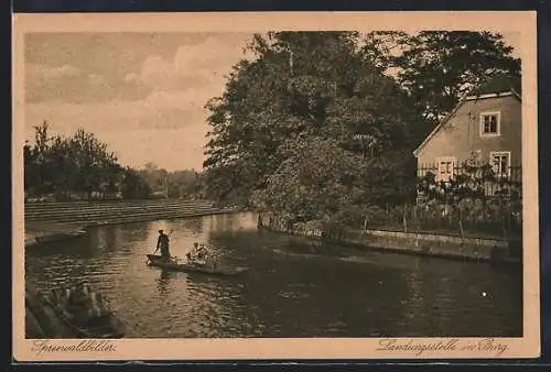 AK Burg /Spreewald, Landungsstelle