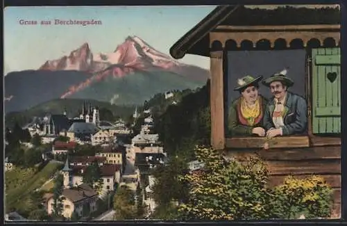 AK Berchtesgaden, Ortsansicht