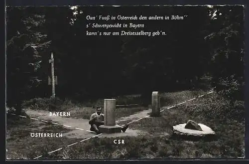 AK Altreichenau, Grenze zwischen Bayern und Österreich
