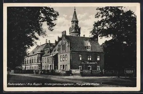 AK Radensleben /Krs. Ruppin, Kindergenesungsheim Margarete Walter