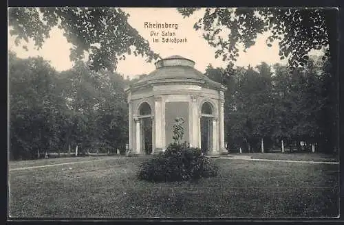 AK Rheinsberg, Salon im Schlosspark