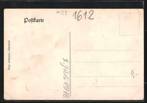 AK Teupitz i. M., Uferpartie mit Booten