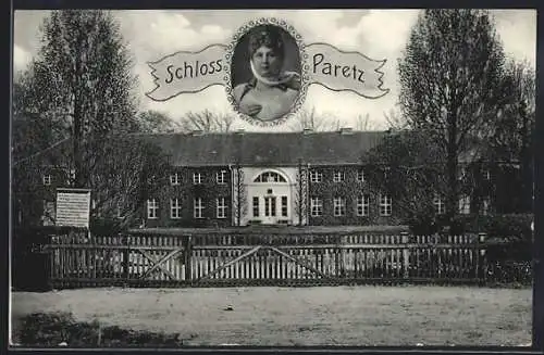 AK Paretz, Schloss Paretz, Frauenportrait