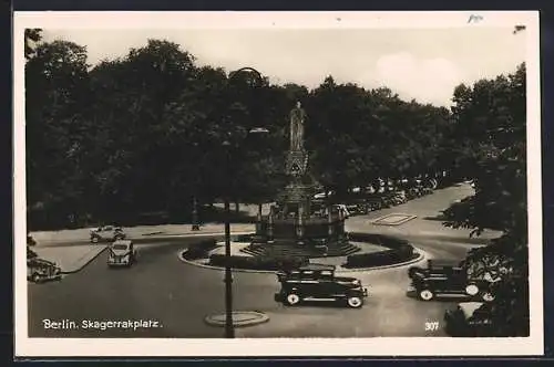 AK Berlin-Tiergarten, Partie am Skagerrakplatz