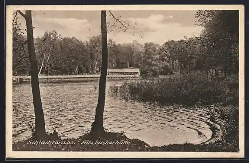 AK Berlin, Alte Fischerhütte am Schlachtensee