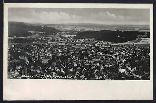 AK Neunkirchen /Saar, Ortsansicht vom Flugzeug aus