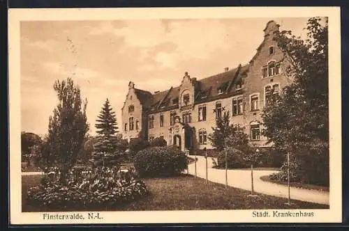 AK Finsterwalde /N.-L., Städtisches Krankenhaus mit Anlagen