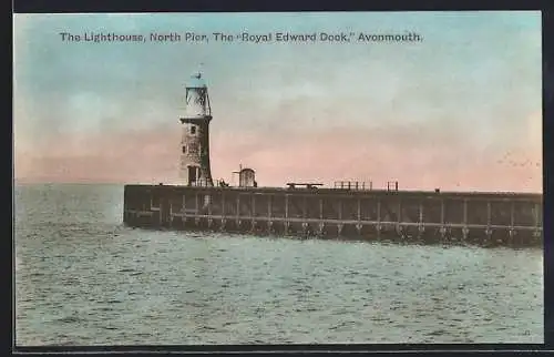 AK Avonmouth, The Lighthouse, North Pier, The Royal Edward Dock