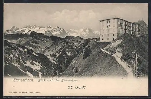 AK Stanserhorn, Blick nach den Berneralpen