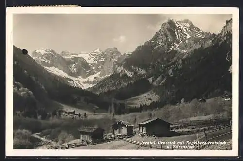 AK Isenthal, Ortspartie u. Grosstal mit Engelbergerrotstock und Bärenstock