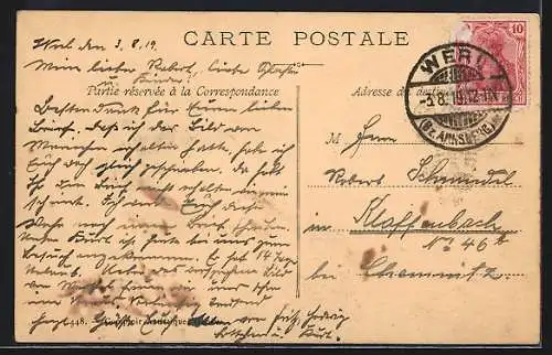 AK Montreux, Vue générale et Chemin de fer de Glion
