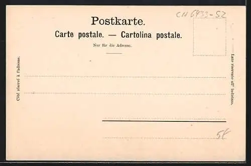 AK Morschach, Kirche mit Strassenpartie, Axenstein und Pilatus