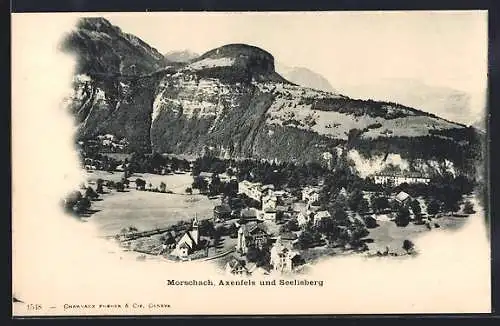 AK Morschach, Teilansicht, Axenfels und Seelisberg