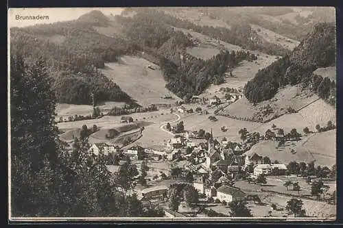 AK Brunnadern, Teilansicht mit Kirche