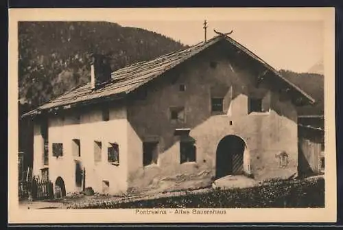 AK Pontresina, Altes Bauernhaus