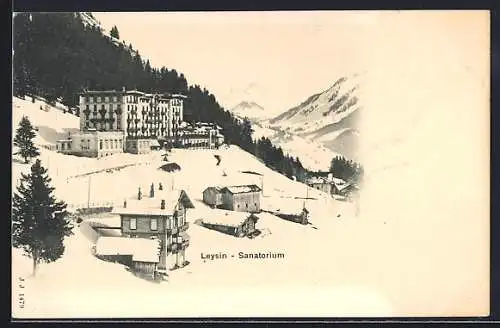 AK Leysin, Sanatorium im Schnee