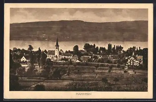 AK Mammern, Ortspartie mit Kirche