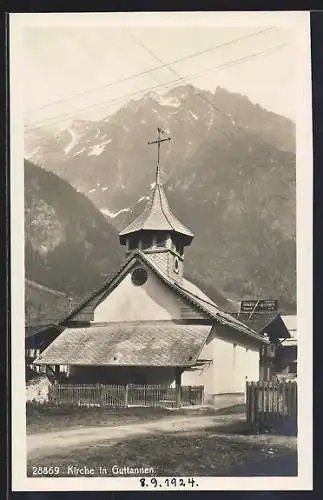 AK Guttannen, Kirche mit Bergen